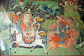 Ladakh - Likir gompa, mural paintings